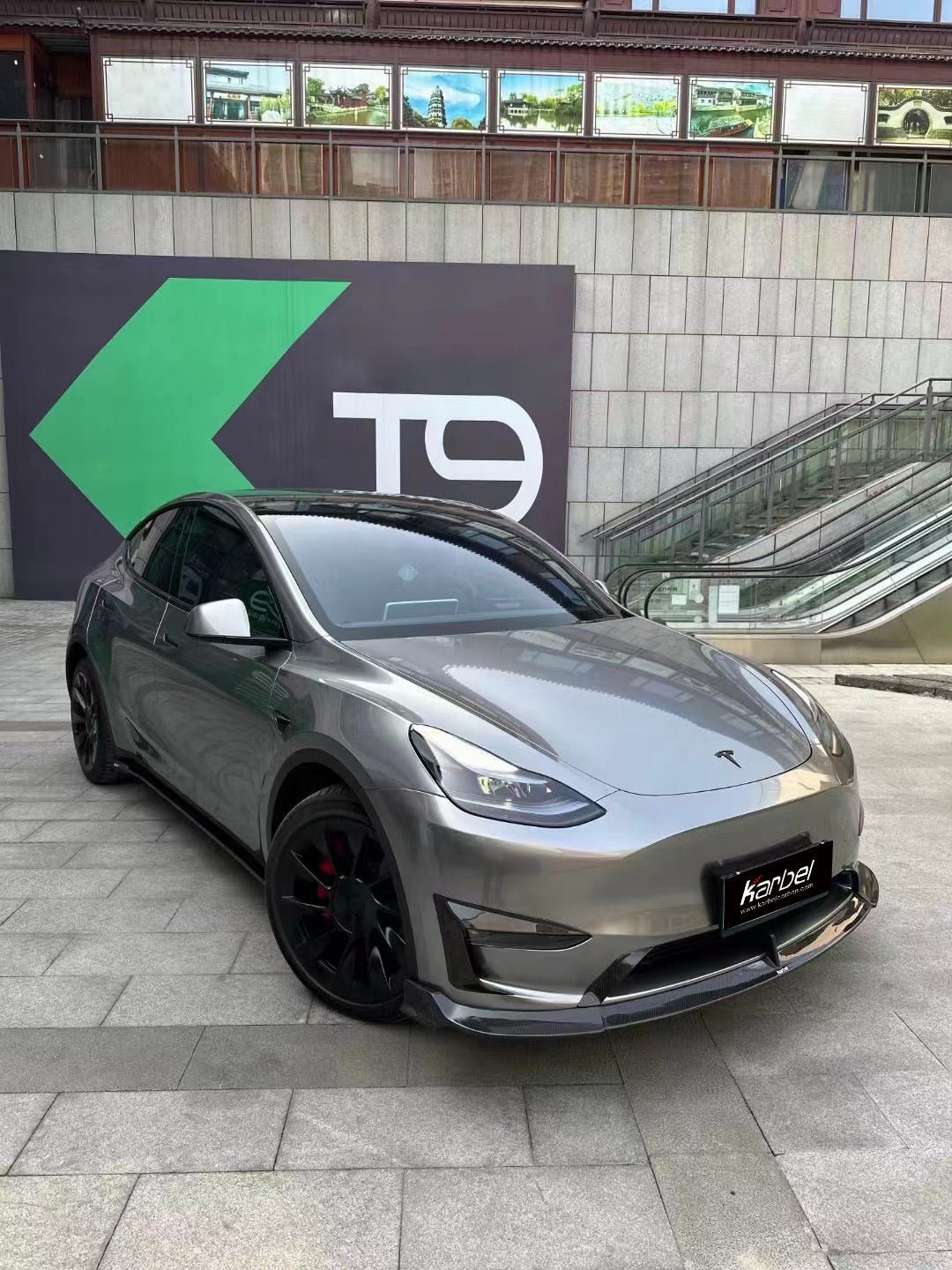 KARBEL - TESLA MODEL Y / PERFORMANCE DRY CARBON FIBRE FRONT LIP - Aero Carbon UK