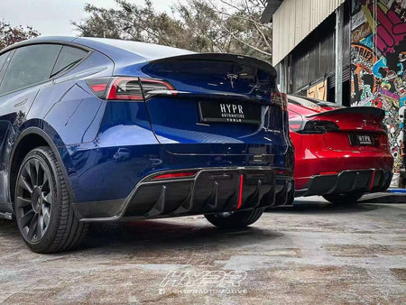 KARBEL - TESLA MODEL Y / PERFORMANCE DRY CARBON FIBRE REAR DIFFUSER - Aero Carbon UK