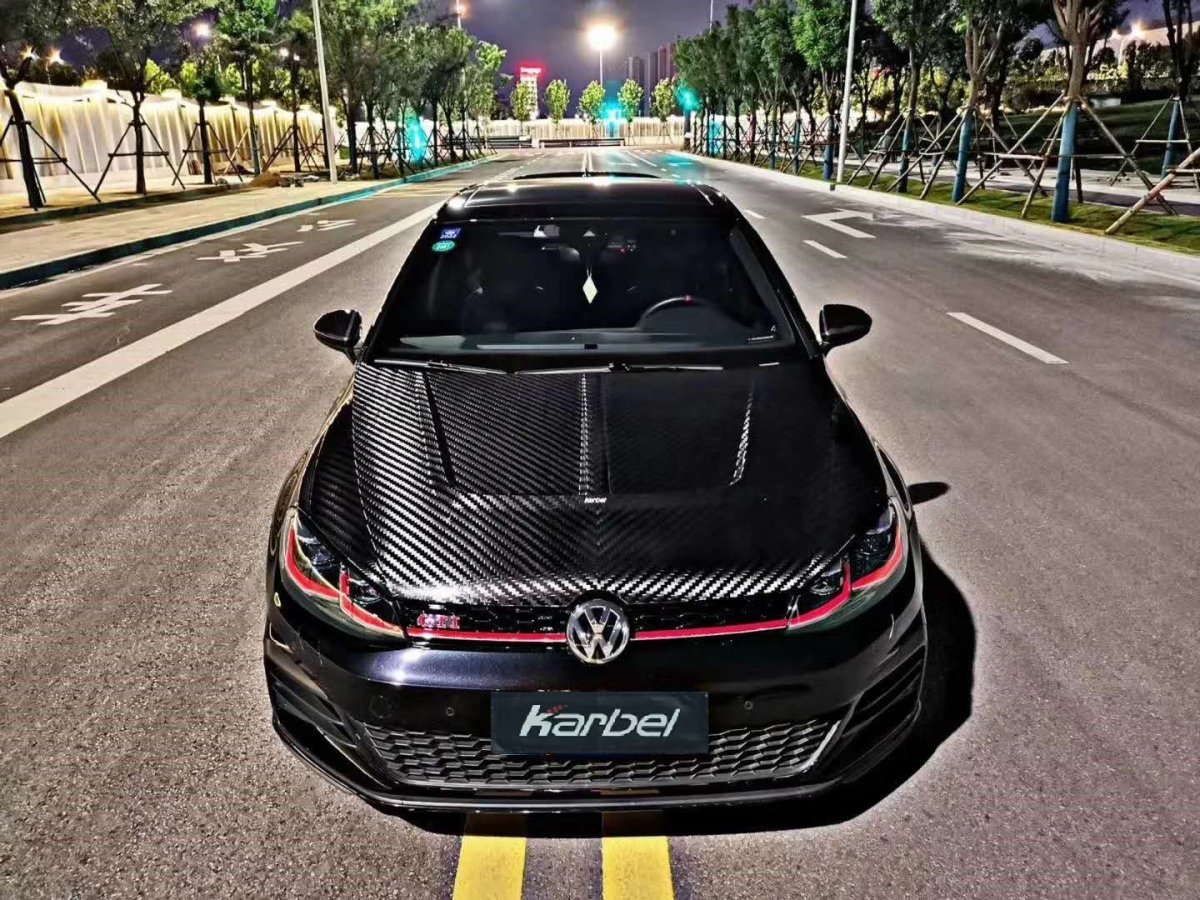 KARBEL - VOLKSWAGEN GOLF GTI MK7 MK7.5 CARBON FIBRE HOOD BONNET - Aero Carbon UK