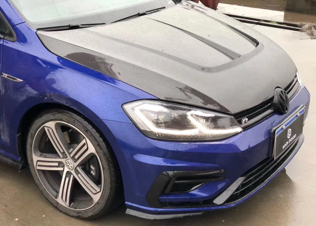 KARBEL - VOLKSWAGEN GOLF GTI MK7 MK7.5 CARBON FIBRE HOOD BONNET - Aero Carbon UK