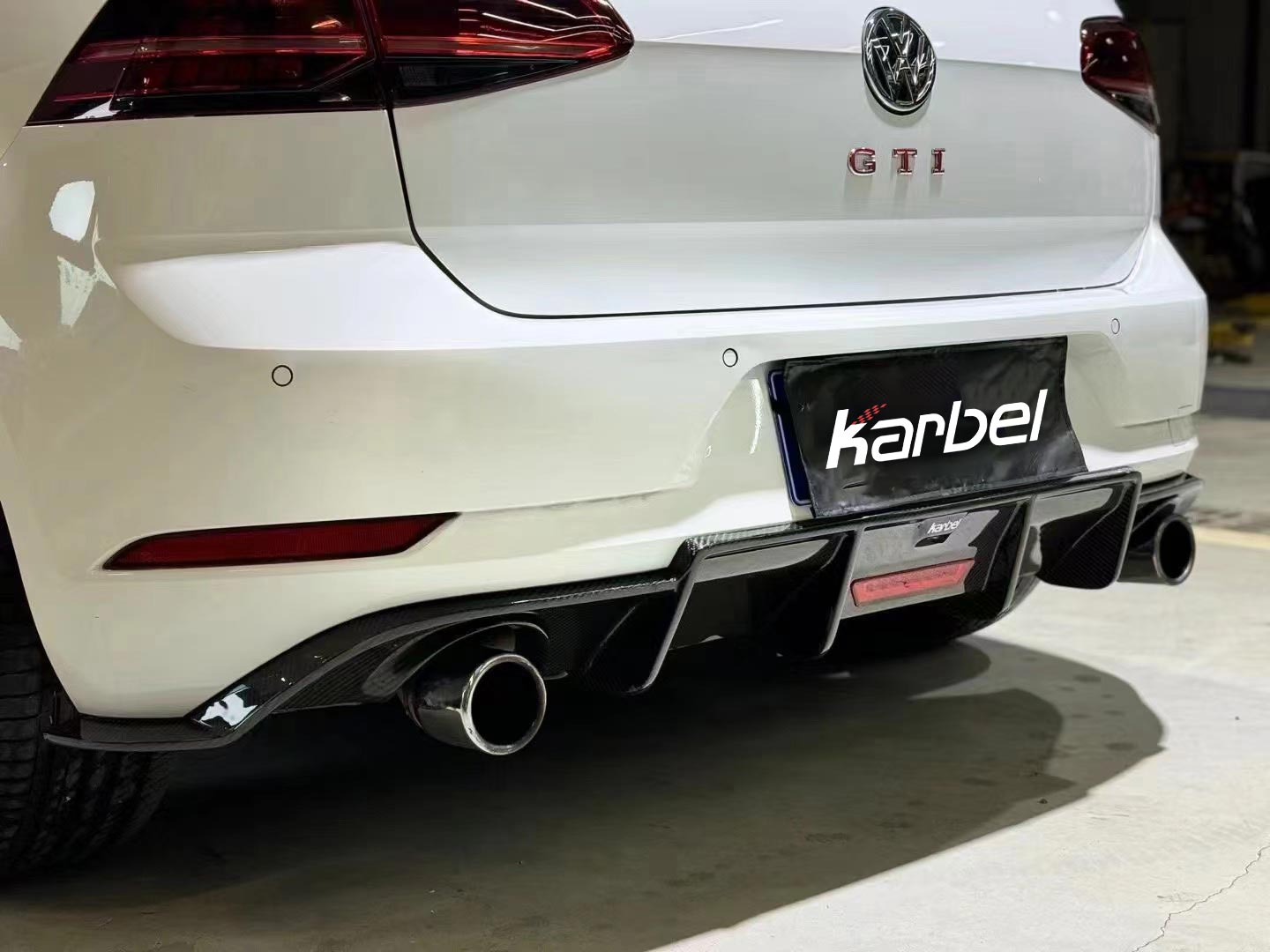 KARBEL - VOLKSWAGEN GOLF GTI MK7.5 CARBON FIBRE REAR DIFFUSER - Aero Carbon UK