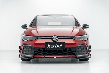 KARBEL - VOLKSWAGEN GOLF GTI MK8 GLOSS BLACK FRONT CANARDS - Aero Carbon UK