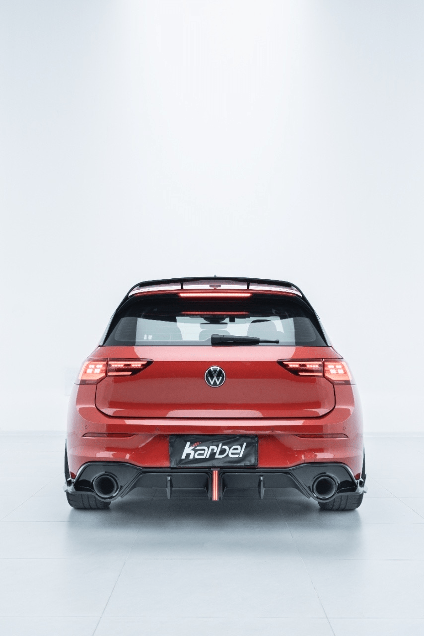 KARBEL - VOLKSWAGEN GOLF GTI MK8 GLOSS BLACK REAR SPOILER - Aero Carbon UK
