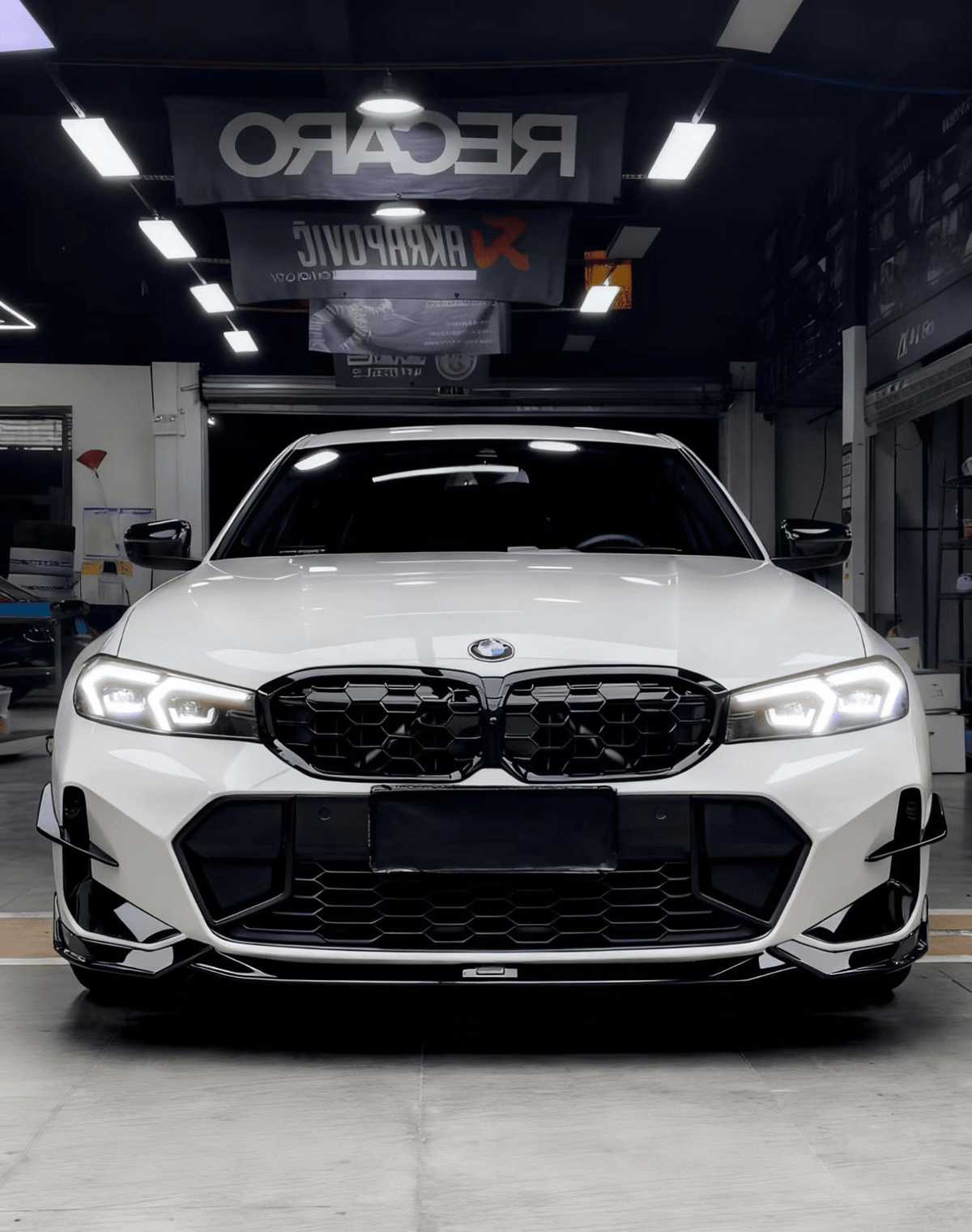 KORE - BMW 3 SERIES G20 LCI GLOSS BLACK ABS FRONT LIP - Aero Carbon UK