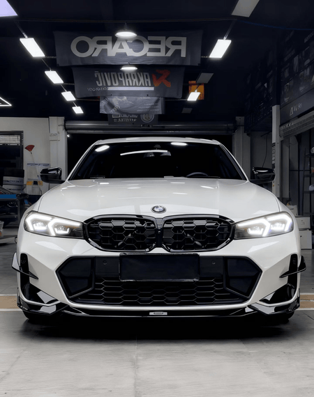 KORE - BMW 3 SERIES G20 LCI GLOSS BLACK ABS FRONT LIP - Aero Carbon UK
