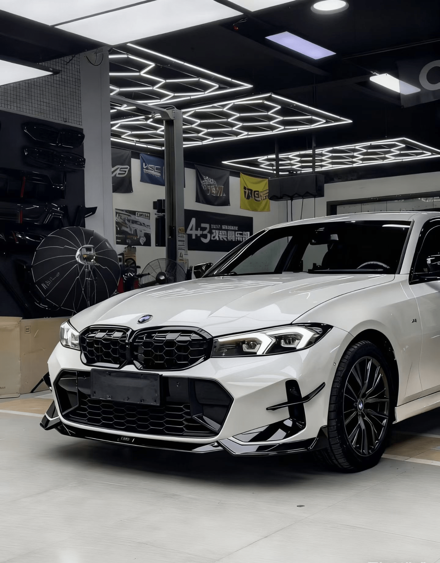 KORE - BMW 3 SERIES G20 LCI GLOSS BLACK ABS FRONT LIP - Aero Carbon UK