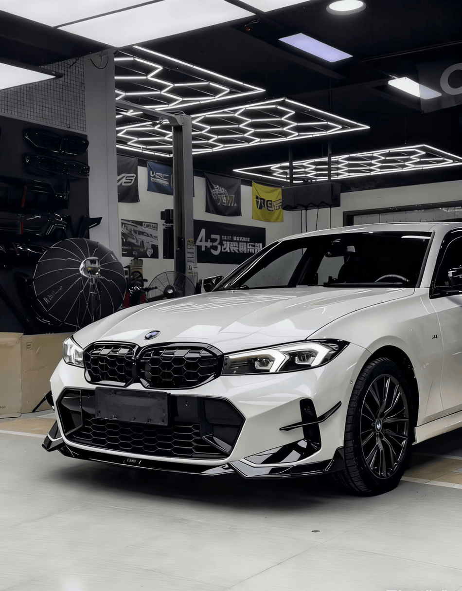 KORE - BMW 3 SERIES G20 LCI GLOSS BLACK ABS FRONT LIP - Aero Carbon UK