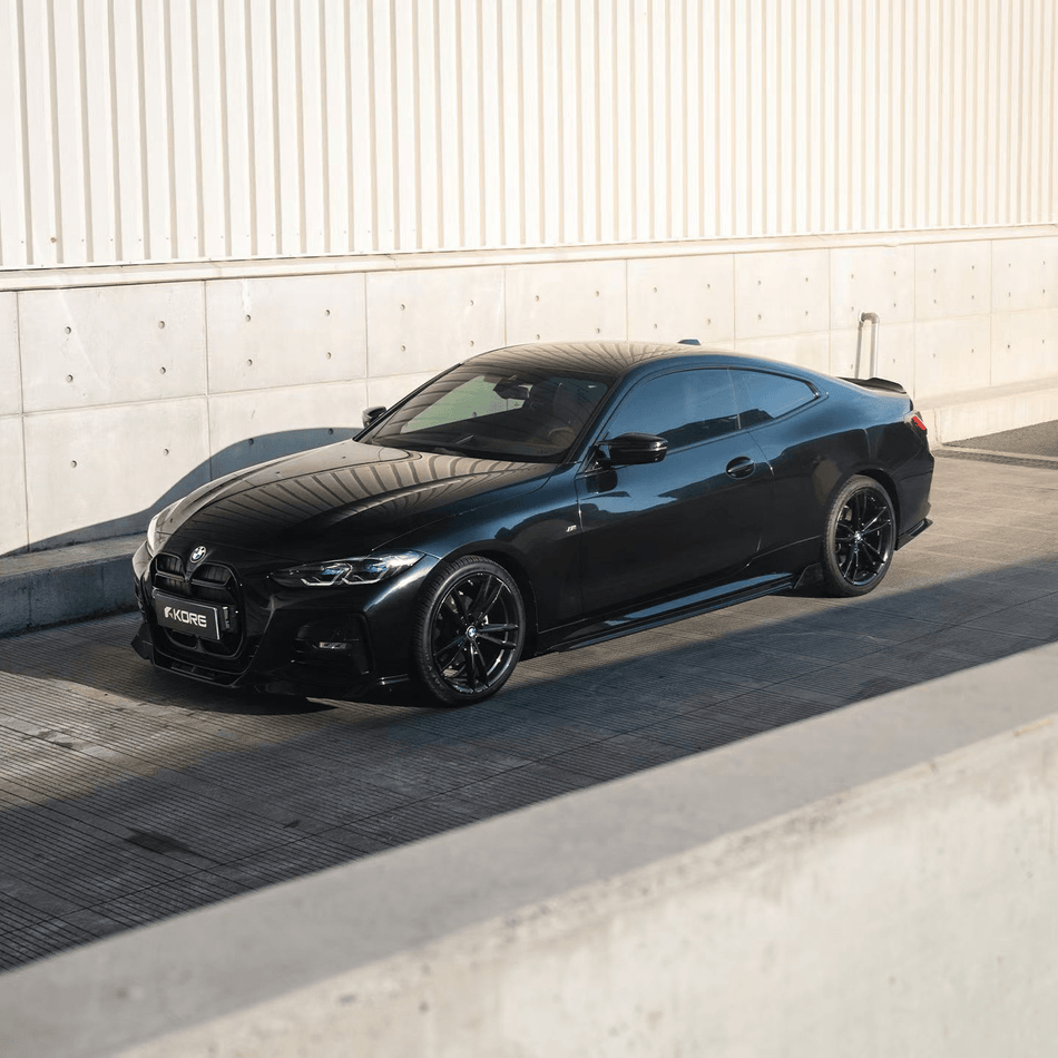 KORE - BMW 4 SERIES G22 GLOSS BLACK ABS SIDE SKIRTS - Aero Carbon UK