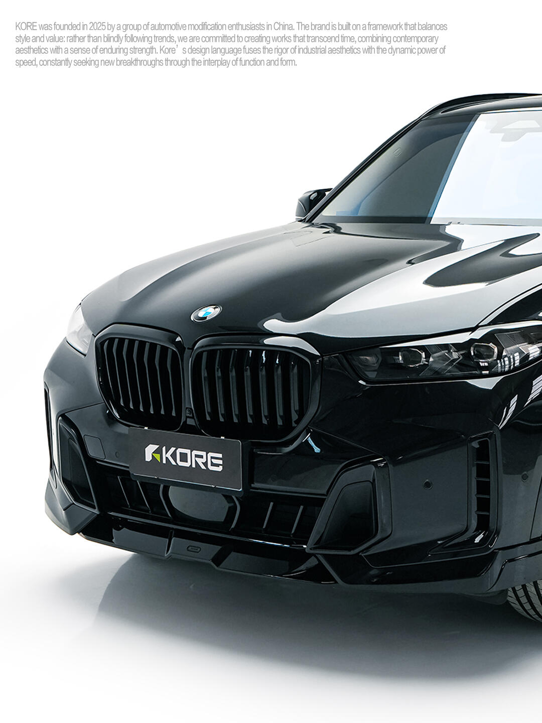 KORE - BMW X5 G05 LCI PC / ABS GLOSS BLACK FRONT LIP - Aero Carbon UK