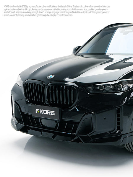 KORE - BMW X5 G05 LCI PC / ABS GLOSS BLACK FRONT LIP - Aero Carbon UK