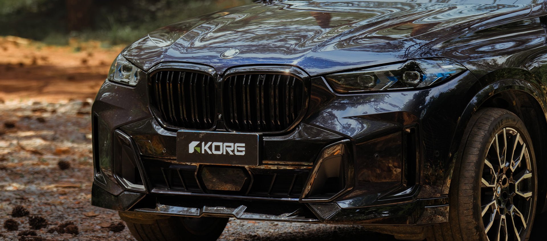 KORE - BMW X5 G05 LCI PC / ABS GLOSS BLACK FRONT LIP - Aero Carbon UK
