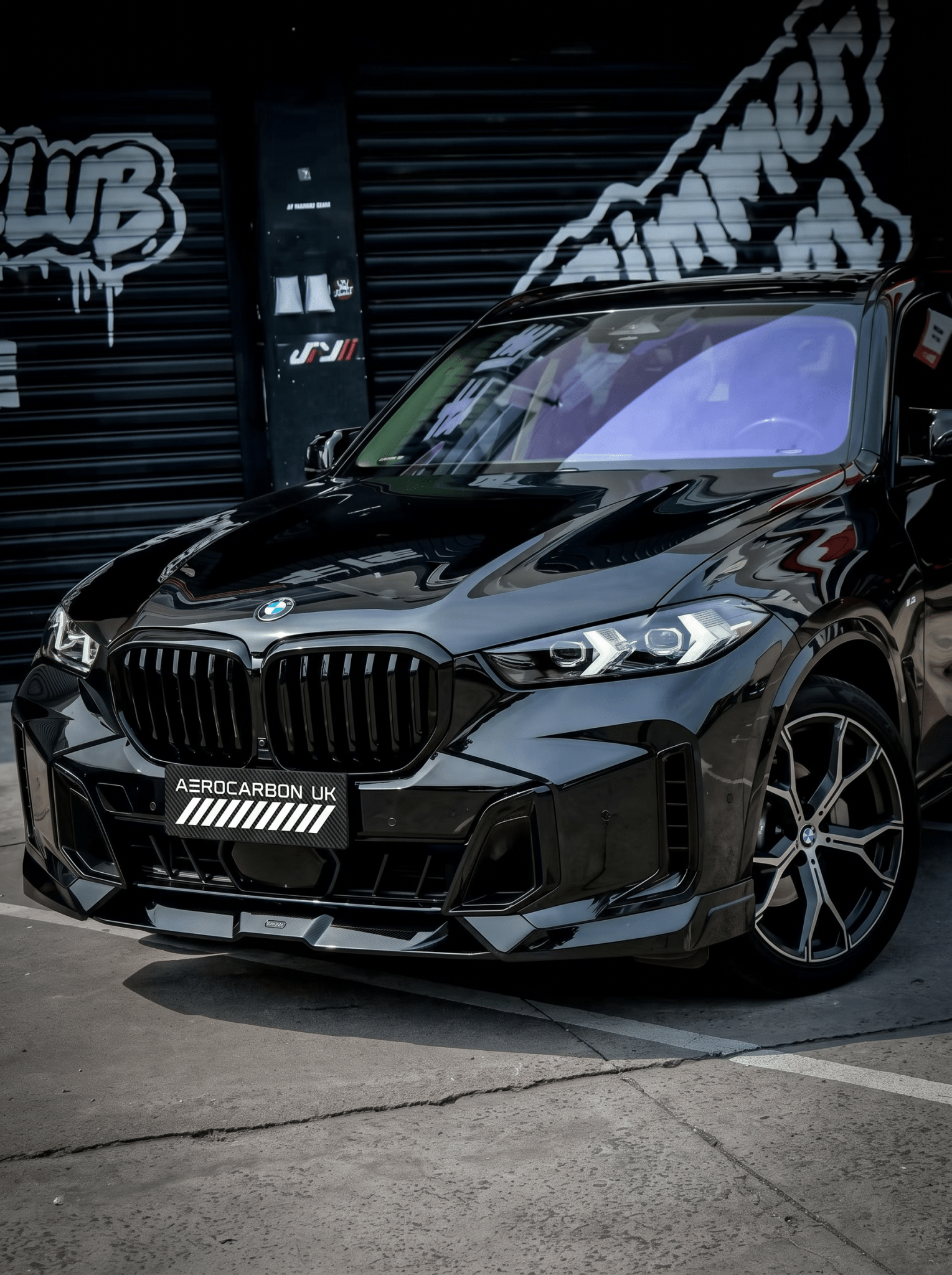 KORE - BMW X5 G05 LCI PC / ABS GLOSS BLACK FRONT LIP - Aero Carbon UK