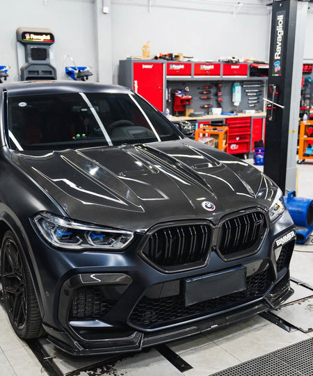 LUMING - BMW X5M F95 / X6M F96 DRY CARBON FIBER HOOD - Aero Carbon UK