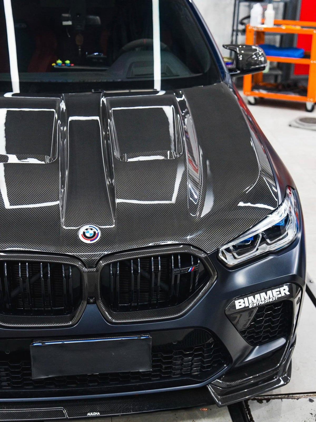 LUMING - BMW X5M F95 / X6M F96 DRY CARBON FIBER HOOD - Aero Carbon UK