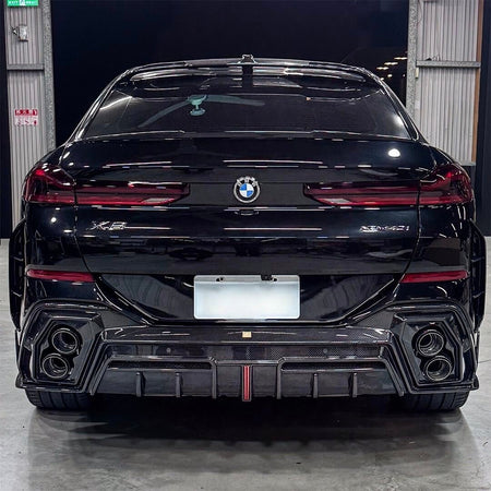 LUMING - BMW X6 G06 DRY CARBON FIBER LED REAR DIFFUSER - Aero Carbon UK