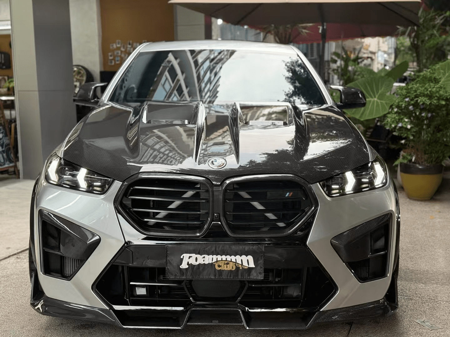 LUMING - BMW X6M F96 LCI DRY CARBON FIBER FRONT LIP - Aero Carbon UK