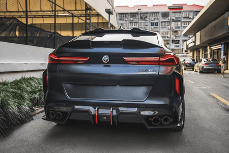 LUMING - BMW X6M F96 LCI DRY CARBON FIBER REAR ROOF SPOILER - Aero Carbon UK