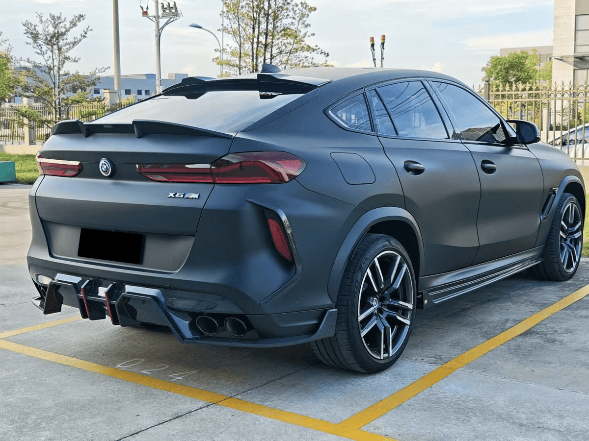 LUMING - BMW X6M F96 LCI DRY CARBON FIBER REAR ROOF SPOILER - Aero Carbon UK