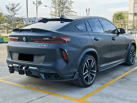 LUMING - BMW X6M F96 LCI DRY CARBON FIBER REAR ROOF SPOILER - Aero Carbon UK