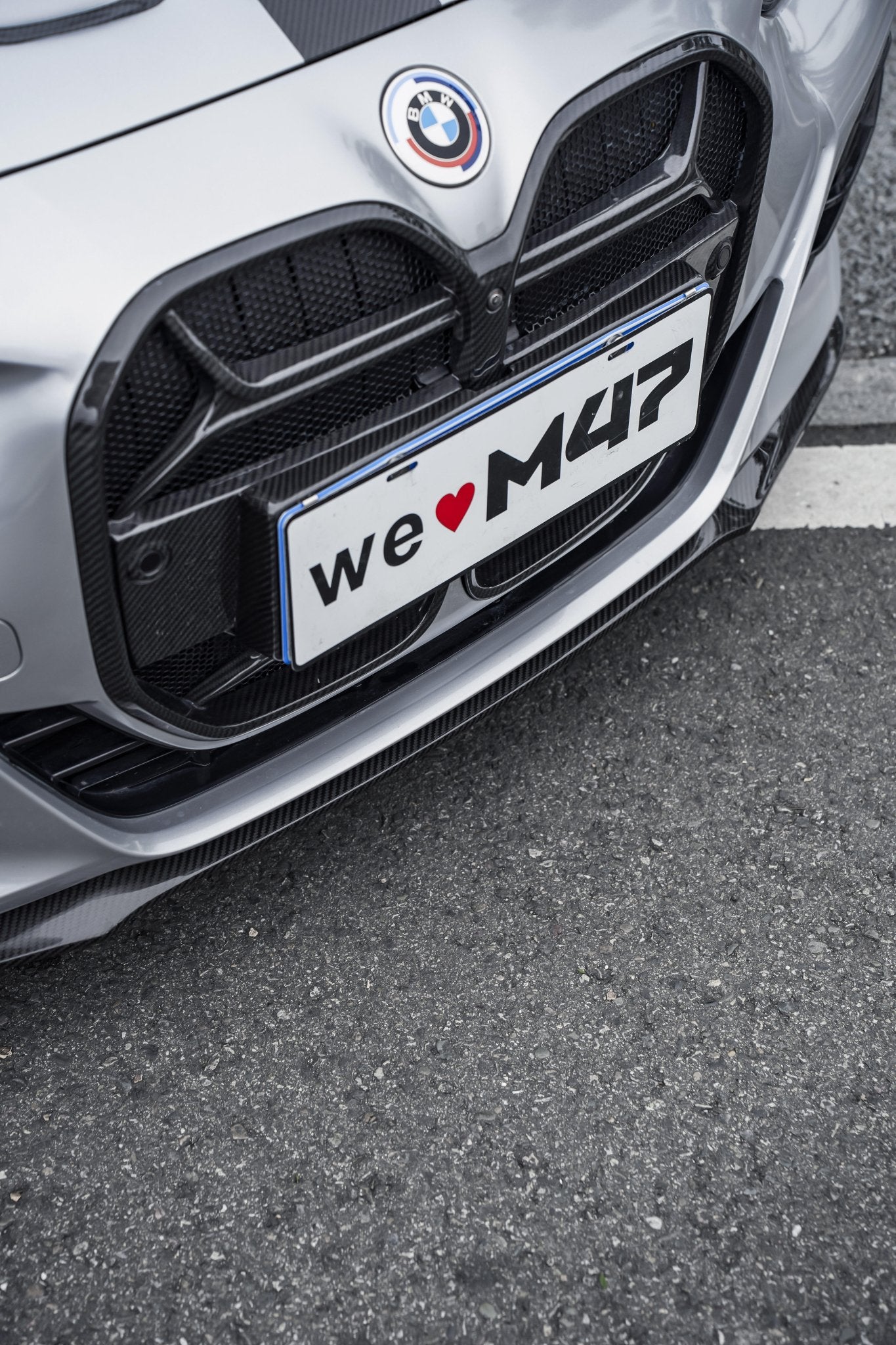 M47 - BMW 4 SERIES G22 DRY CARBON FIBER FRONT LIP V2 - Aero Carbon UK