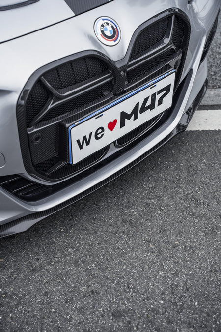 M47 - BMW 4 SERIES G22 DRY CARBON FIBER FRONT LIP V2 - Aero Carbon UK