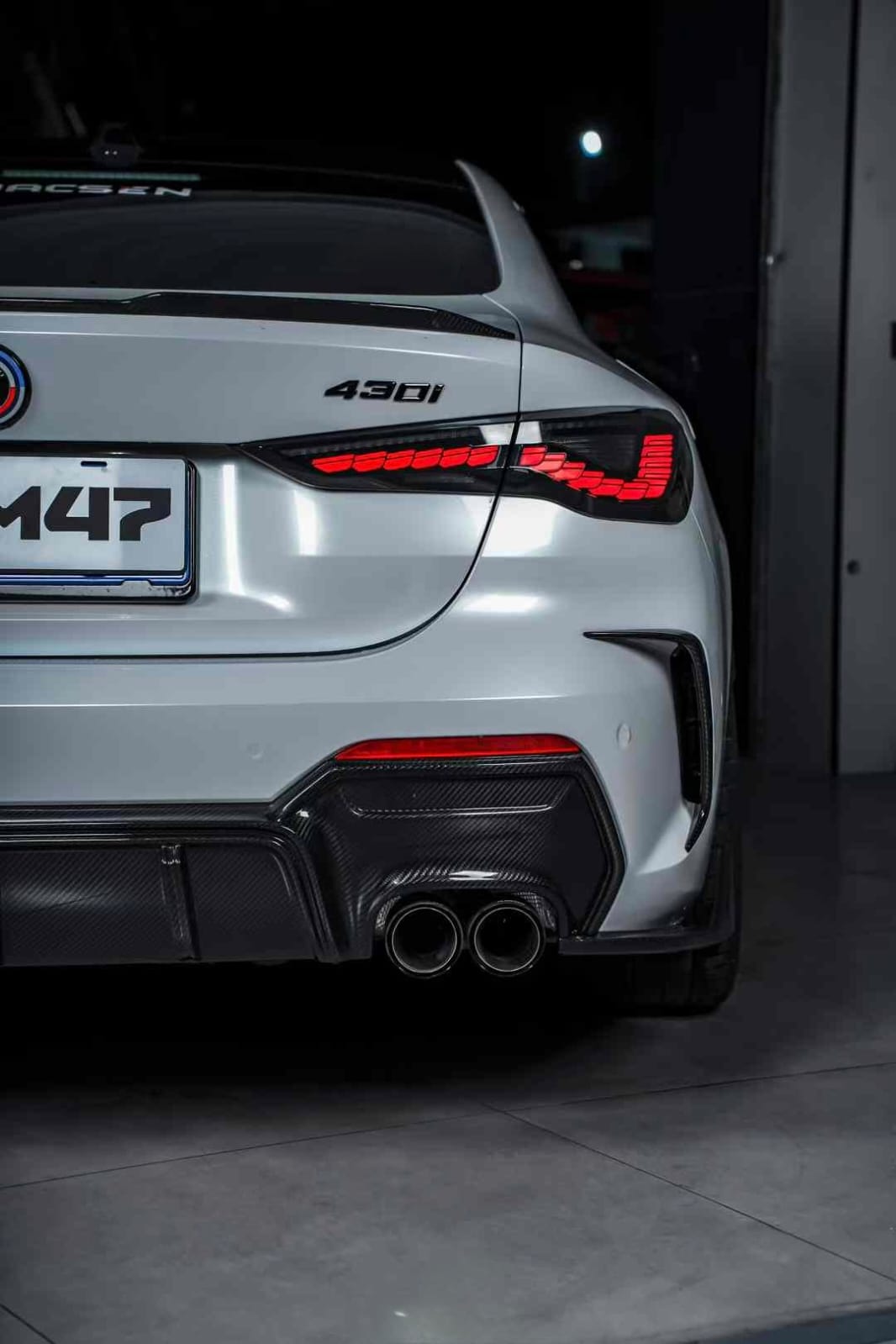 M47 - BMW 4 SERIES G22 / G23 DRY CARBON FIBRE REAR DIFFUSER - Aero Carbon UK