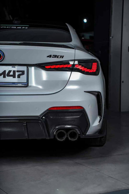 M47 - BMW 4 SERIES G22 / G23 DRY CARBON FIBRE REAR DIFFUSER - Aero Carbon UK