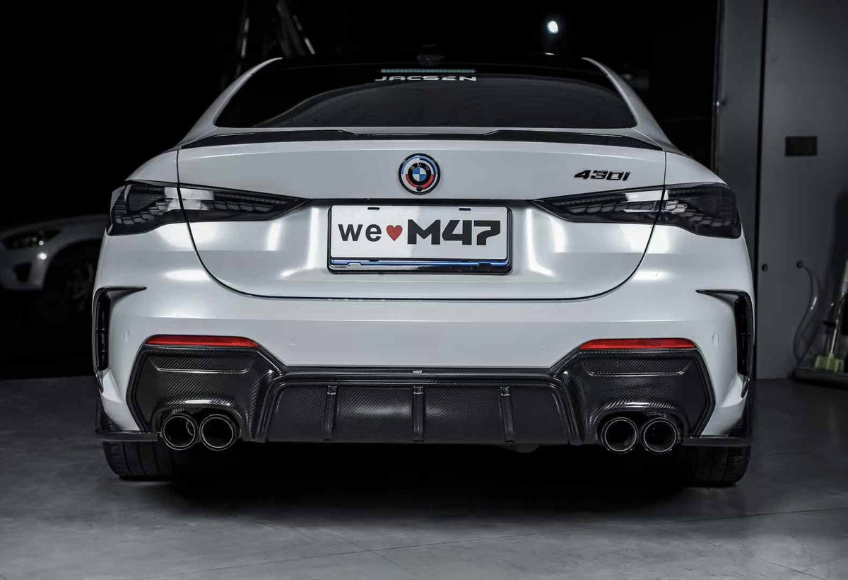 M47 - BMW 4 SERIES G22 / G23 DRY CARBON FIBRE REAR DIFFUSER - Aero Carbon UK