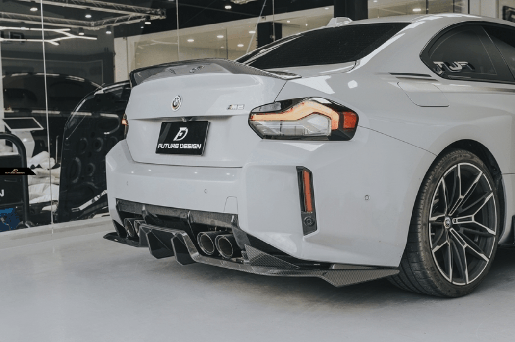 MTC DESIGN - BMW M2 G87 DRY CARBON FIBER REAR DIFFUSER UNDERSKIRT - Aero Carbon UK