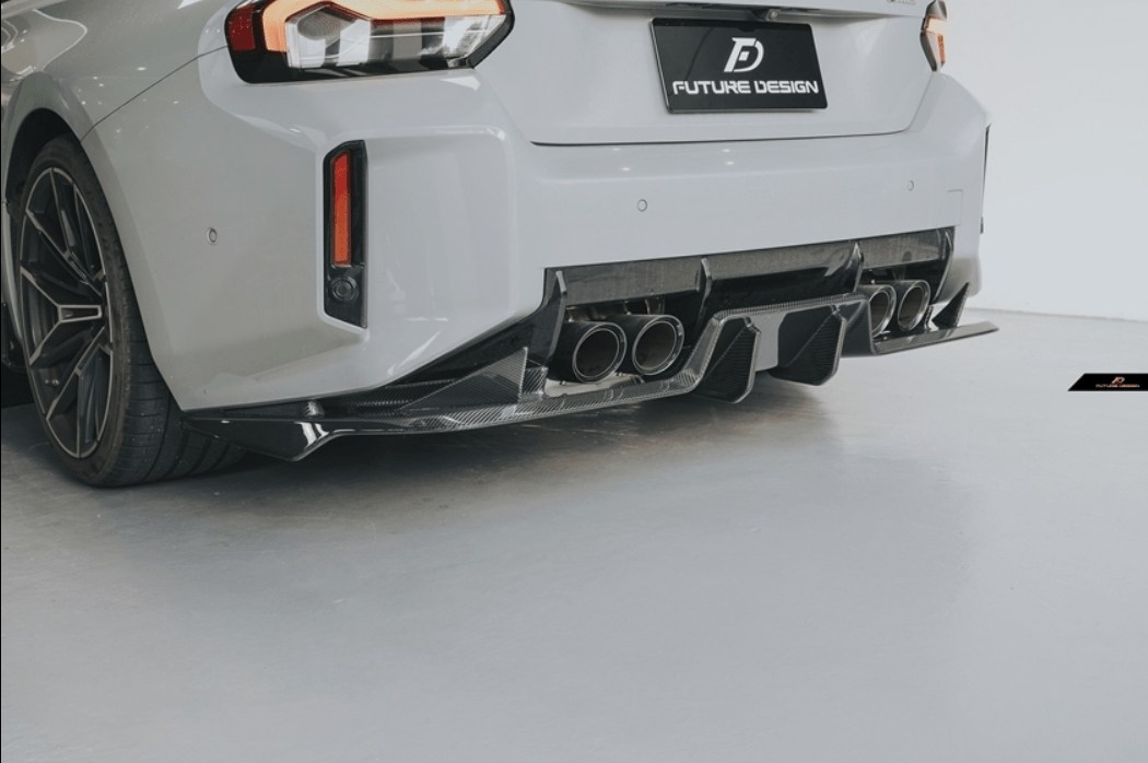 MTC DESIGN - BMW M2 G87 DRY CARBON FIBER REAR DIFFUSER UNDERSKIRT - Aero Carbon UK