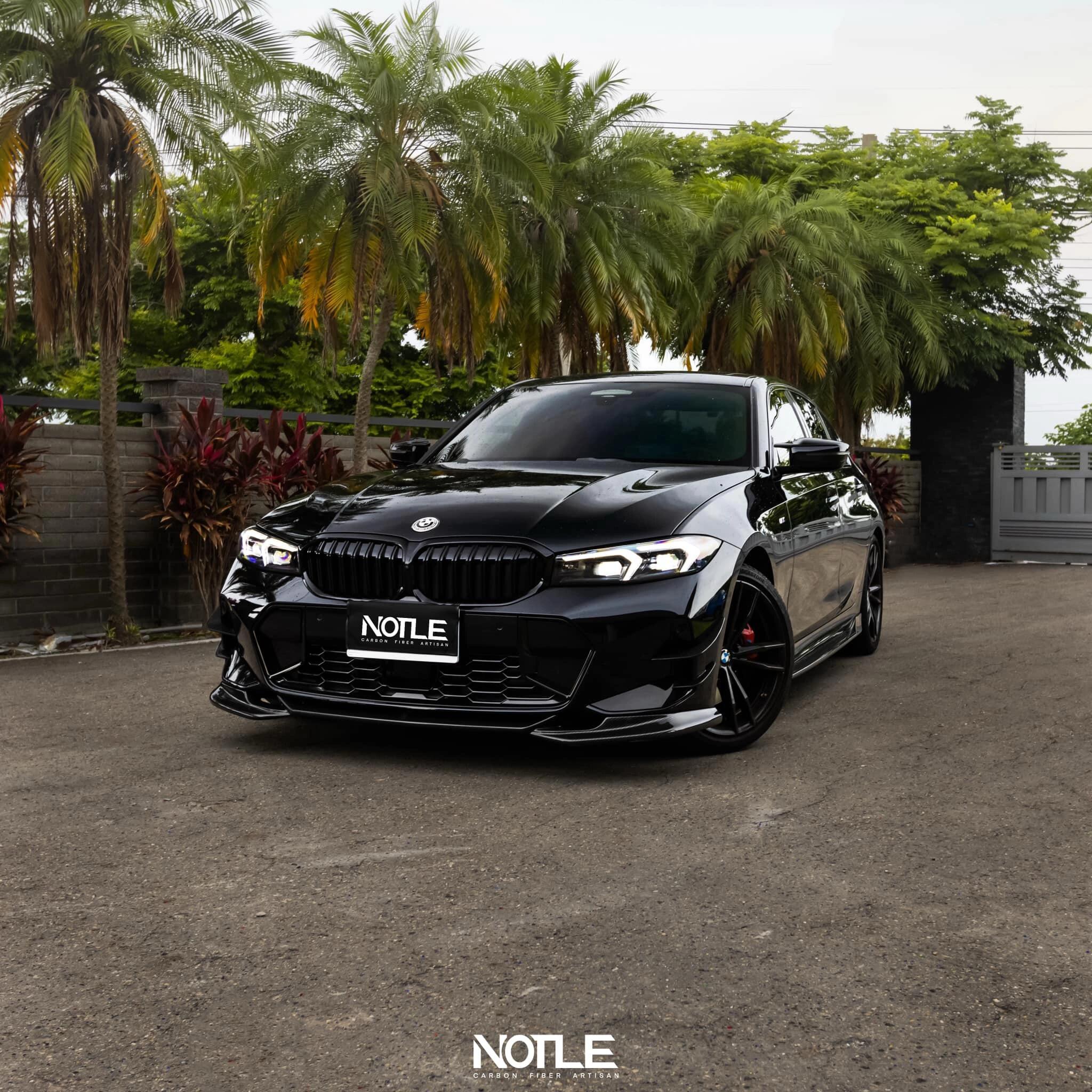 NOTLE - BMW 3 SERIES G20 LCI DRY CARBON FIBRE FRONT LIP SPLITTER - Aero Carbon UK