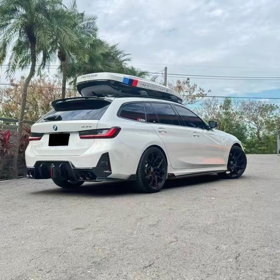 NOTLE - BMW 3 SERIES G21 / M3 G81 CARBON FIBER REAR ROOF SPOILER V2 - Aero Carbon UK