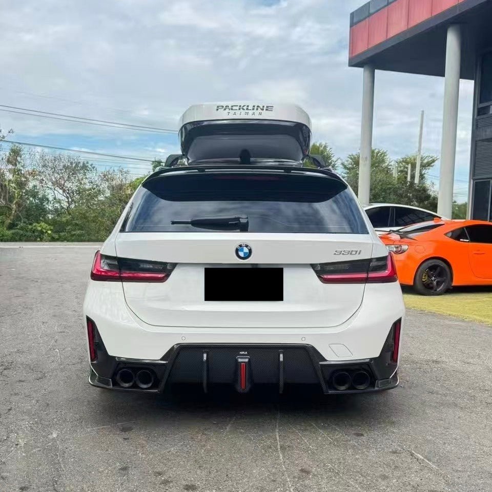 NOTLE - BMW 3 SERIES G21 / M3 G81 CARBON FIBER REAR ROOF SPOILER V2 - Aero Carbon UK