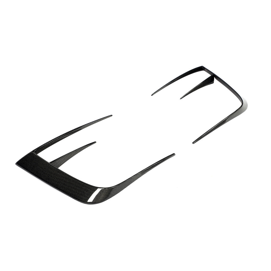 NOTLE - TESLA MODEL Y JUNIPER 2025+ DRY CARBON FIBER FRONT FOG LIGHT TRIM - Aero Carbon UK