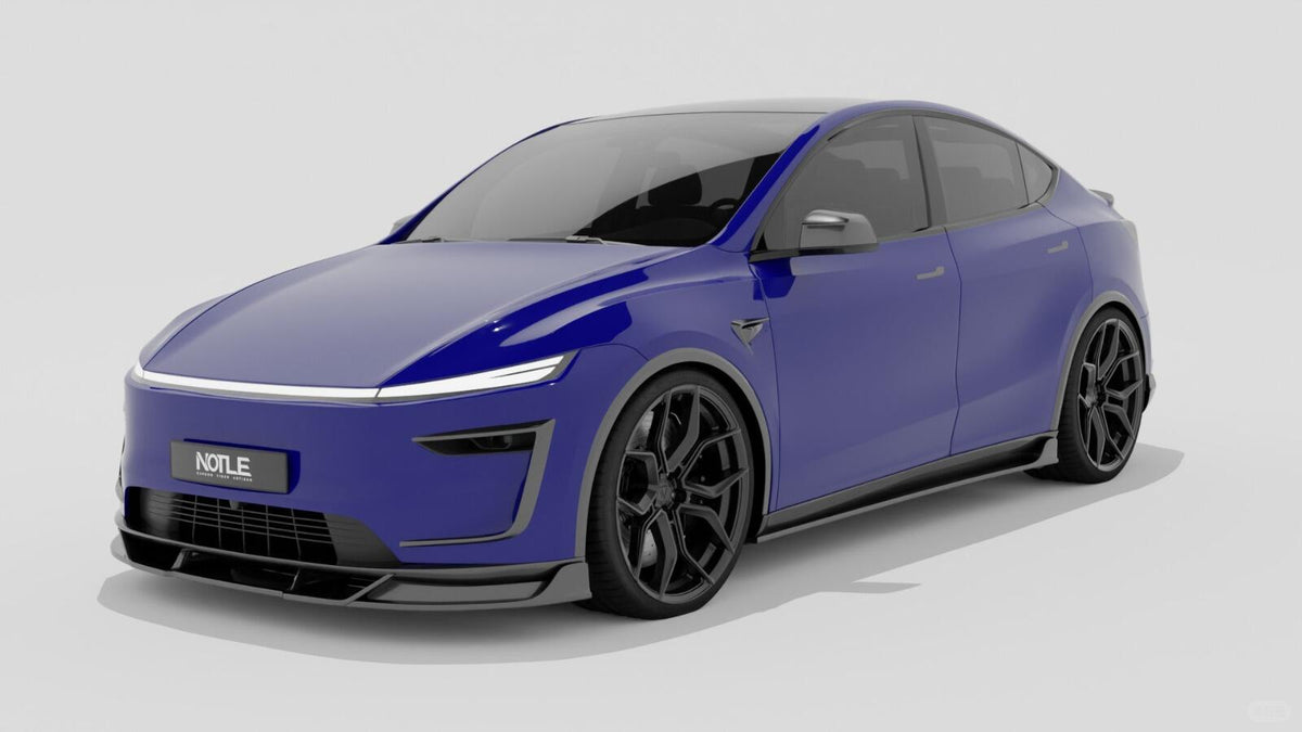 NOTLE - TESLA MODEL Y JUNIPER 2025+ DRY CARBON FIBER FRONT LIP - Aero Carbon UK