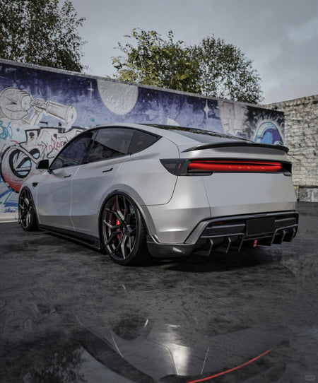 NOTLE - TESLA MODEL Y JUNIPER 2025+ DRY CARBON FIBER REAR SPOILER - Aero Carbon UK