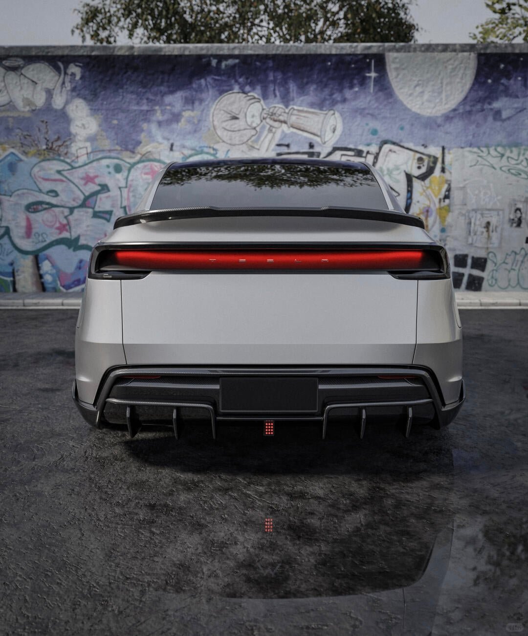 NOTLE - TESLA MODEL Y JUNIPER 2025+ DRY CARBON FIBER REAR SPOILER - Aero Carbon UK