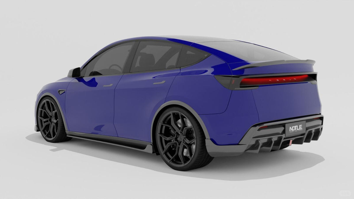 NOTLE - TESLA MODEL Y JUNIPER 2025+ DRY CARBON FIBER SIDE SKIRTS - Aero Carbon UK