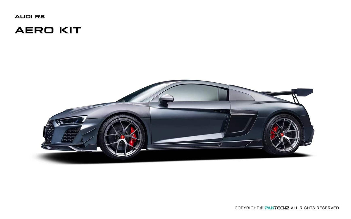 PAKTECHZ - AUDI R8 GEN 2 2016-2023 FULL DRY CARBON FIBRE BONNET - Aero Carbon UK