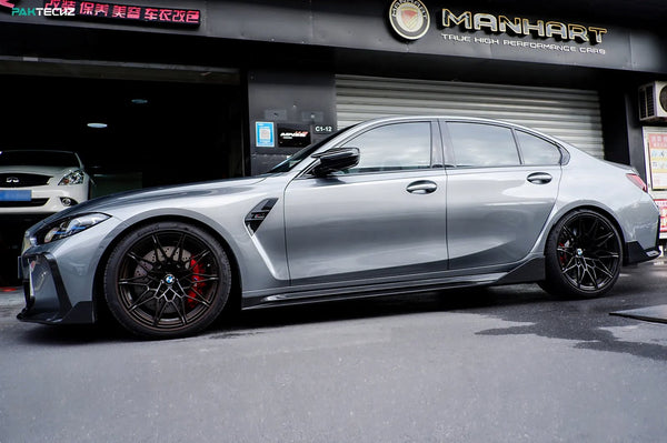PAKTECHZ - BMW M3 G80 / M4 G82 DRY CARBON FIBRE SIDE SKIRTS