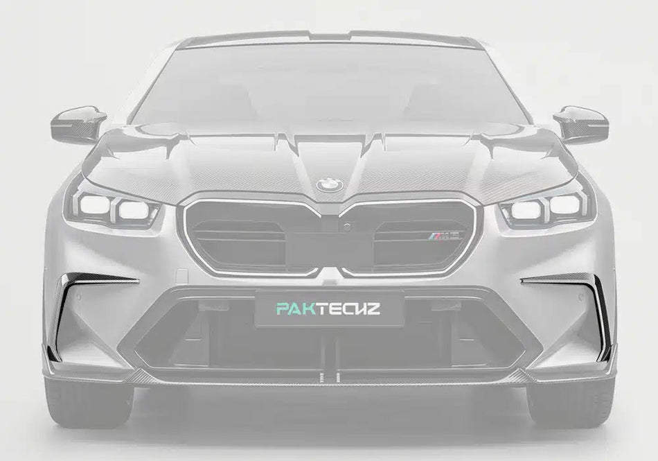 PAKTECHZ - BMW M5 G90 DRY CARBON FIBER FRONT CANARDS - Aero Carbon UK