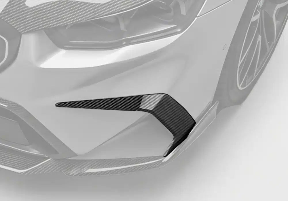PAKTECHZ - BMW M5 G90 DRY CARBON FIBER FRONT CANARDS - Aero Carbon UK