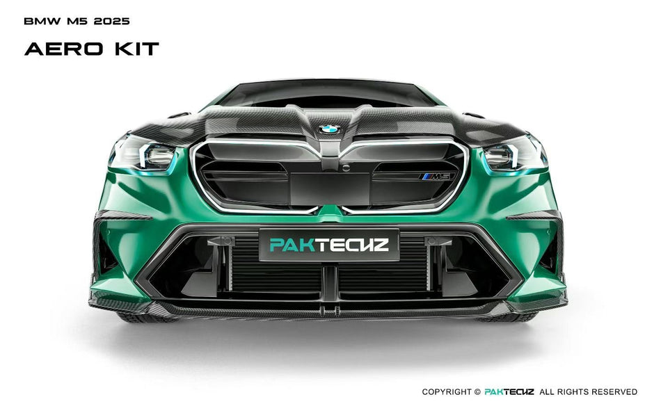 PAKTECHZ - BMW M5 G90 DRY CARBON FIBER FRONT CANARDS - Aero Carbon UK