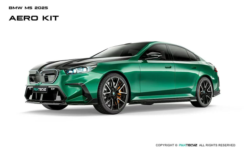 PAKTECHZ - BMW M5 G90 DRY CARBON FIBER FRONT CANARDS - Aero Carbon UK
