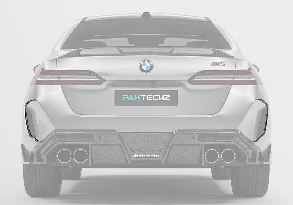 PAKTECHZ - BMW M5 G90 DRY CARBON FIBER REAR CANARDS - Aero Carbon UK