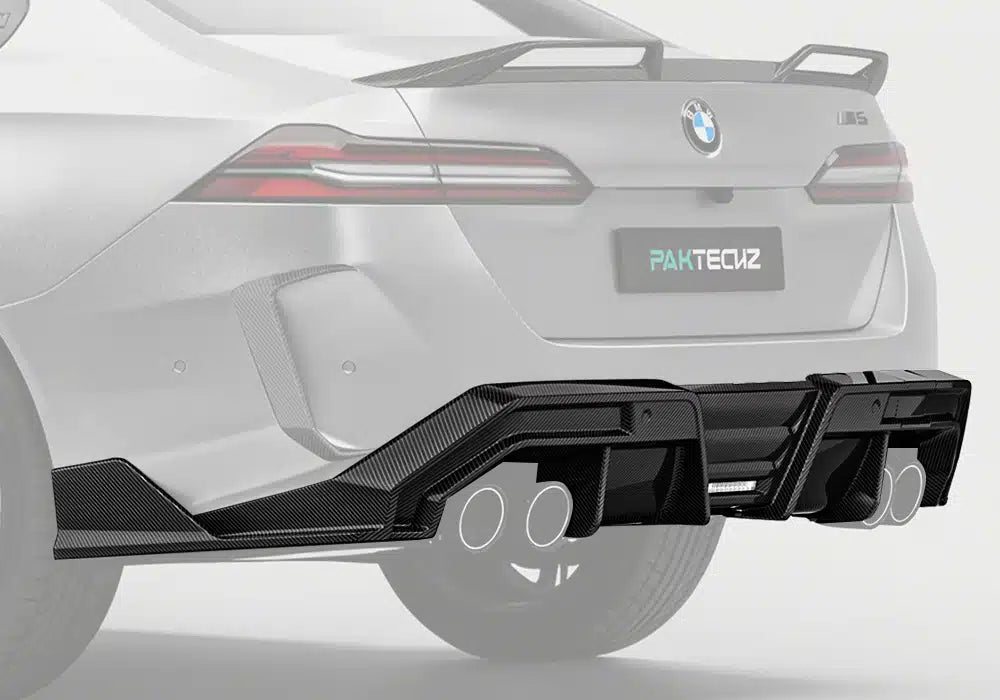 PAKTECHZ - BMW M5 G90 DRY CARBON FIBER REAR DIFFUSER - Aero Carbon UK