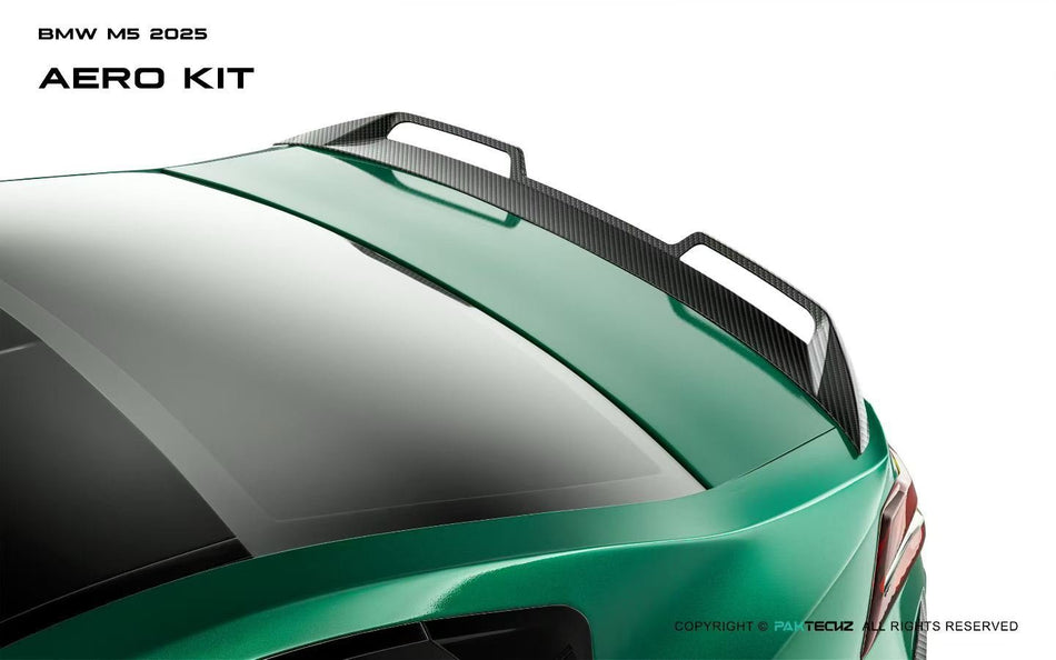 PAKTECHZ - BMW M5 G90 DRY CARBON FIBER REAR SPOILER - Aero Carbon UK