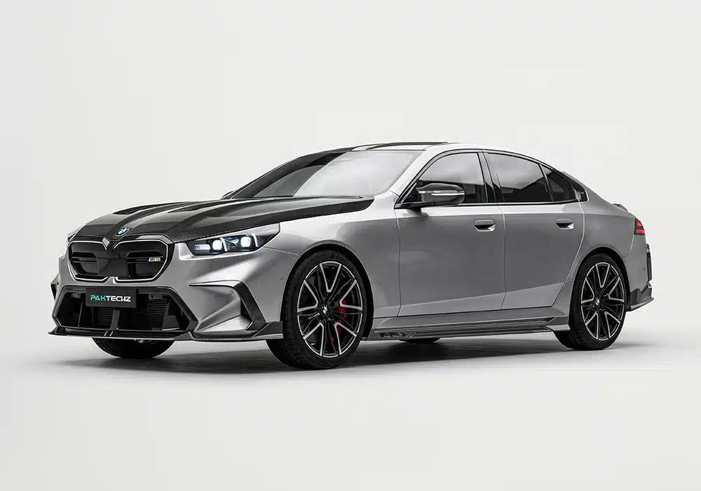 PAKTECHZ - BMW M5 G90 DRY CARBON FIBER SIDE SKIRTS - Aero Carbon UK