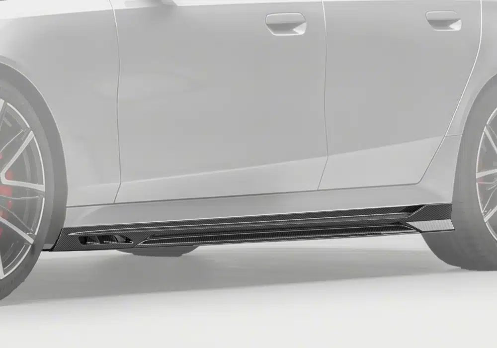 PAKTECHZ - BMW M5 G90 DRY CARBON FIBER SIDE SKIRTS - Aero Carbon UK