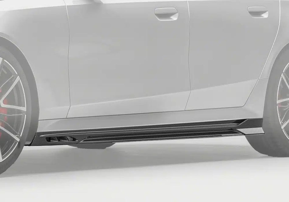 PAKTECHZ - BMW M5 G90 DRY CARBON FIBER SIDE SKIRTS - Aero Carbon UK